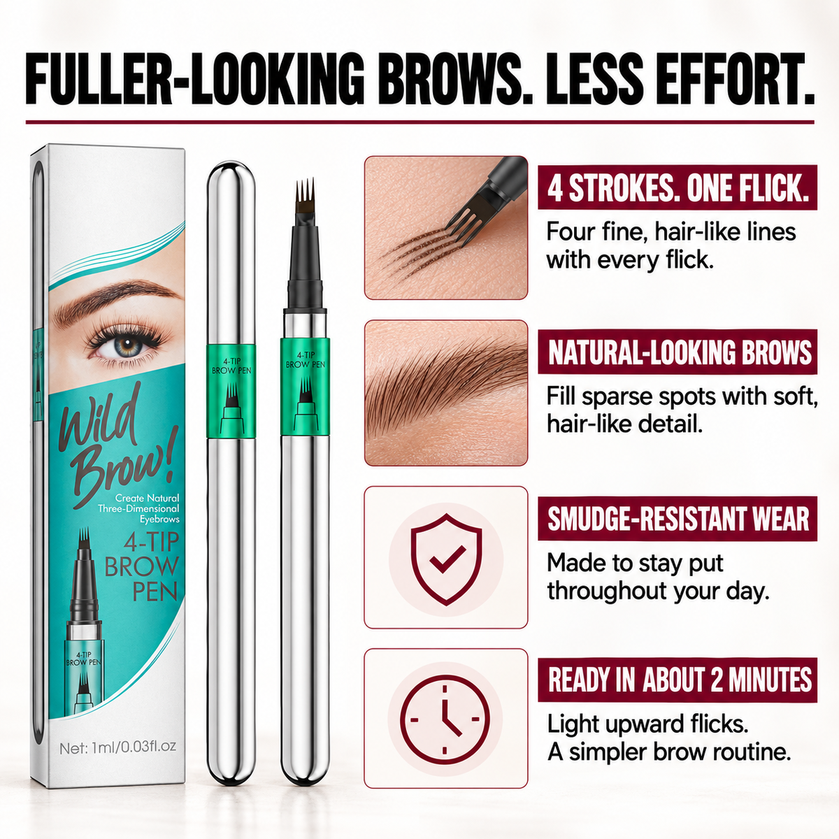 4-Tip Brow Pen